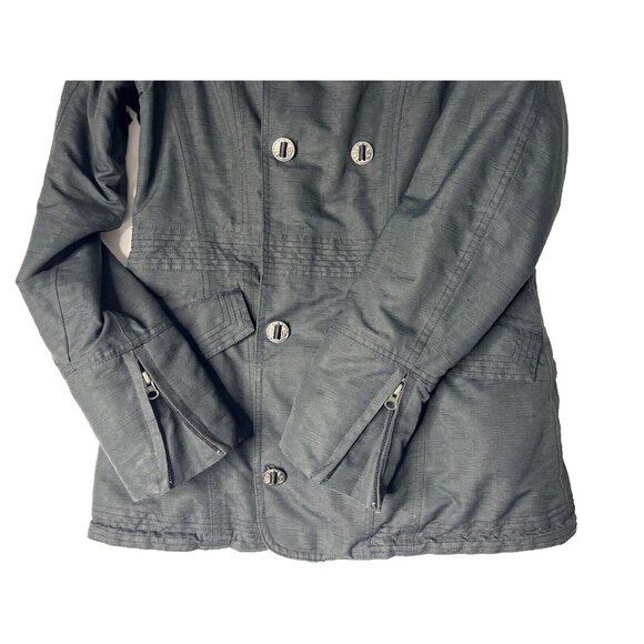 BURTON Dry Ride Snap & zip Up Black/Purple Ski Hooded Jacket Women's Size Small - Picture 12 of 16